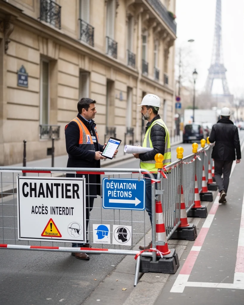sécurisation des chantiers urbain
