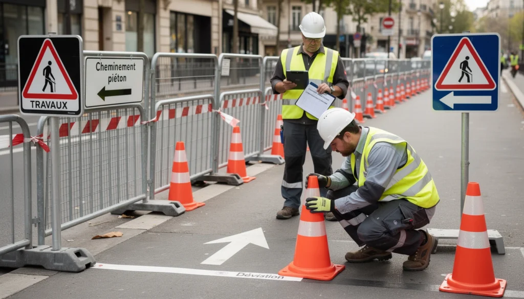 sécurisation des chantiers urbain